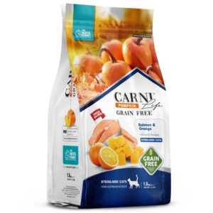 Carni-Life Pumpkin Grain Free Salmon Orange Sterilised Adult 1.5 kg