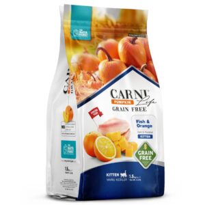 غذای خشک بدون غلات بچه گربه کارنی لایف